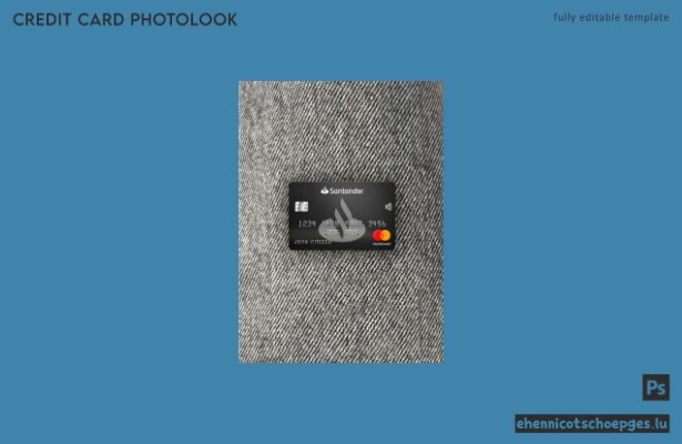 Vereinigtes Königreich Santander Bank Mastercard Photolook Beispielvorschau